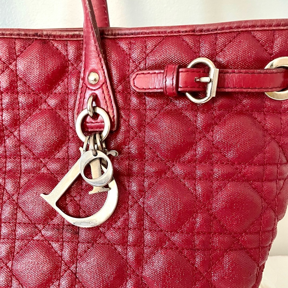 Authentic Christian Dior PANAREA red handbag - Picture 2 of 16